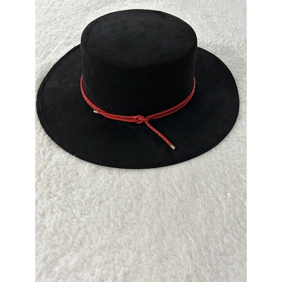 Anthropologie ASN Braided Rancher Hat Women Black Knotted Band Classic Sz OS NWT - Picture 2 of 8